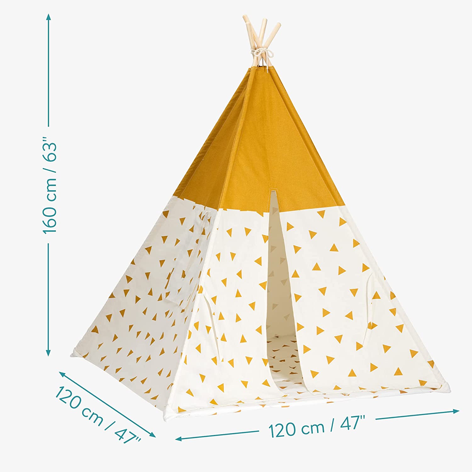 Navaris Teepee Παιδική Σκηνή - ‎White - 56080.01