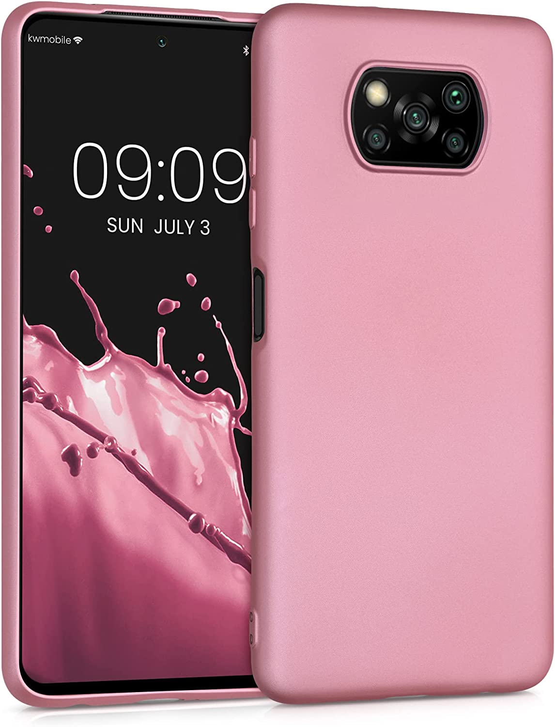 KW Xiaomi Poco X3 NFC Θήκη Σιλικόνης TPU - Metallic Rose Gold - 53483.31