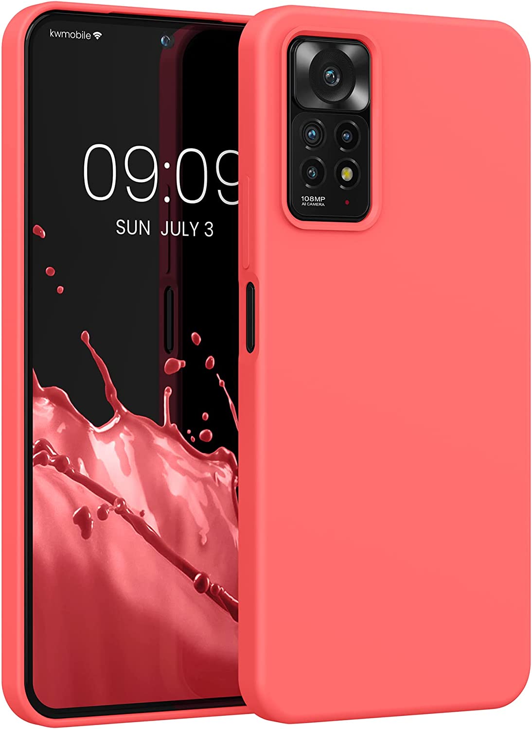 KW Xiaomi Redmi Note 11 Pro / Note 11 Pro 5G Θήκη Σιλικόνης Rubberized TPU - Luminous Coral - 57373.141