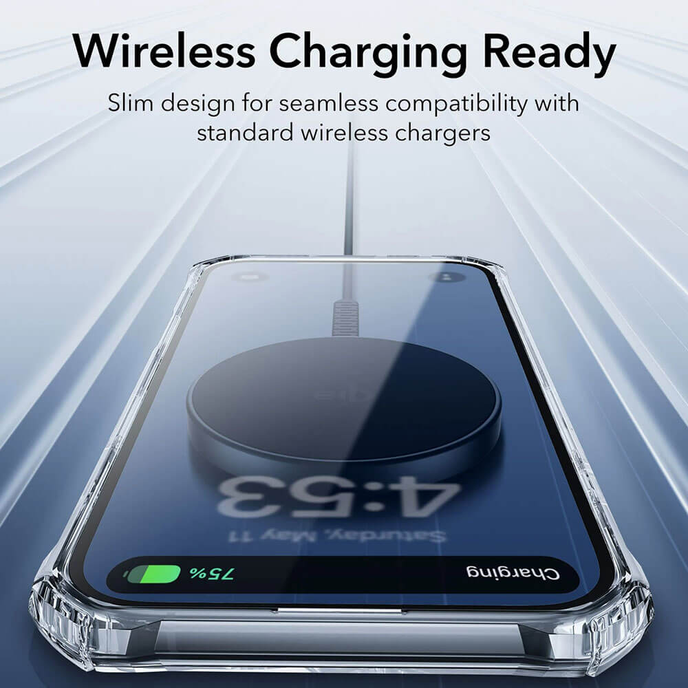 ESR iPhone 16 Air Armor Σκληρή Θήκη με Πλαίσιο Σιλικόνης - Διάφανη