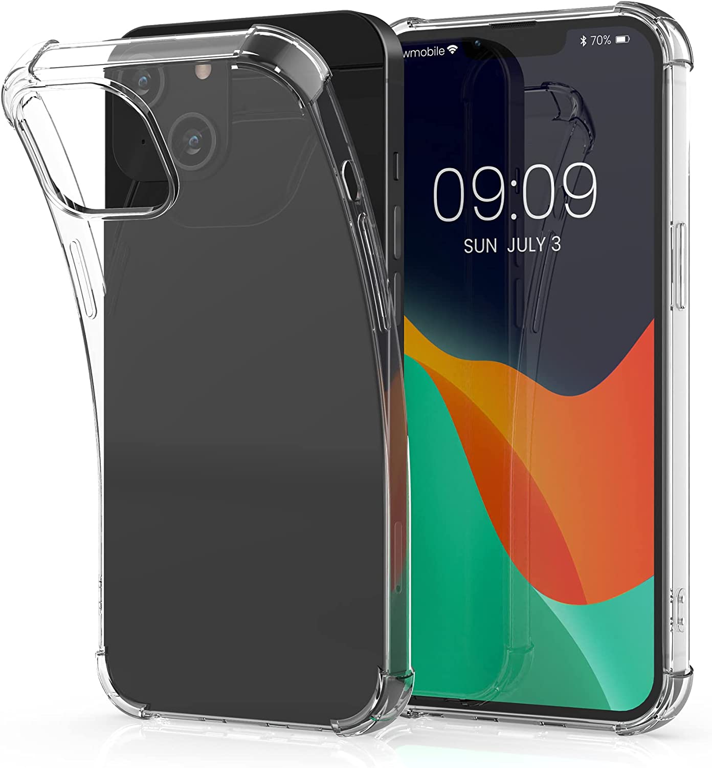 KW iPhone 14 Θήκη Σιλικόνης TPU με Ενισχυμένες Γωνίες - Διάφανη - 59128.03