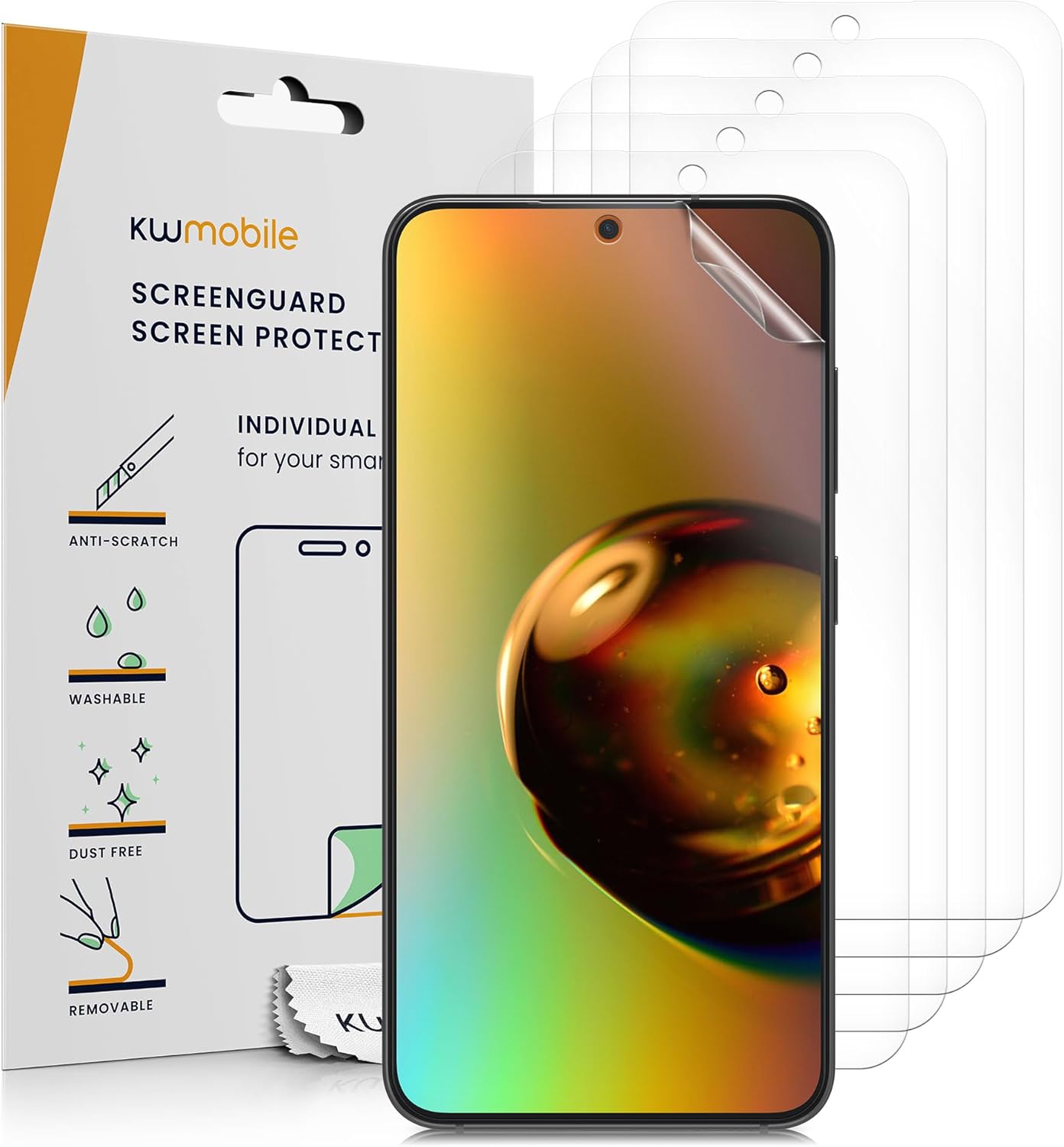 KW Samsung Galaxy S24 FE - Σετ με 6 Μεμβράνες Προστασίας Οθόνης - Διάφανες