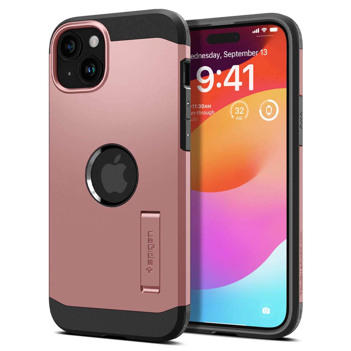 Spigen iPhone 15 Tough Armor Mag Σκληρή Θήκη με MagSafe - Rose Gold