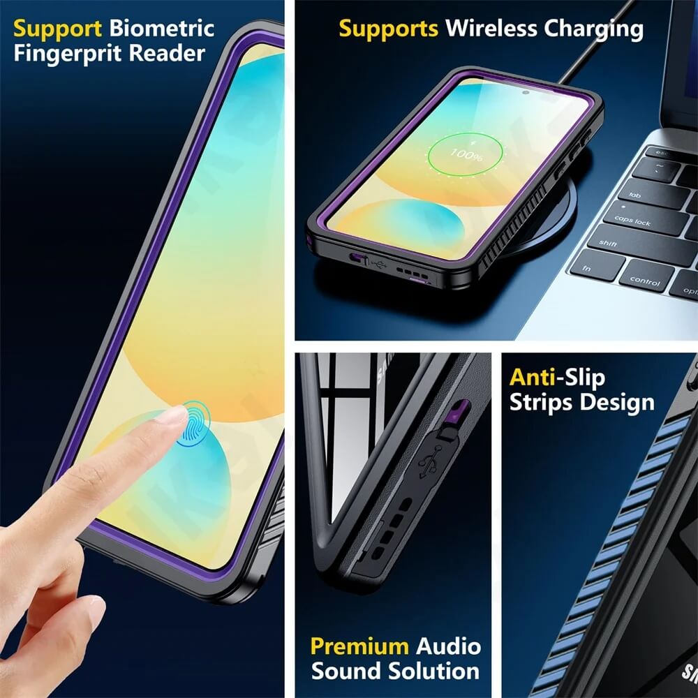 ShellBox Samsung Galaxy S25 Plus - Αδιάβροχη Θήκη IP68 - Black