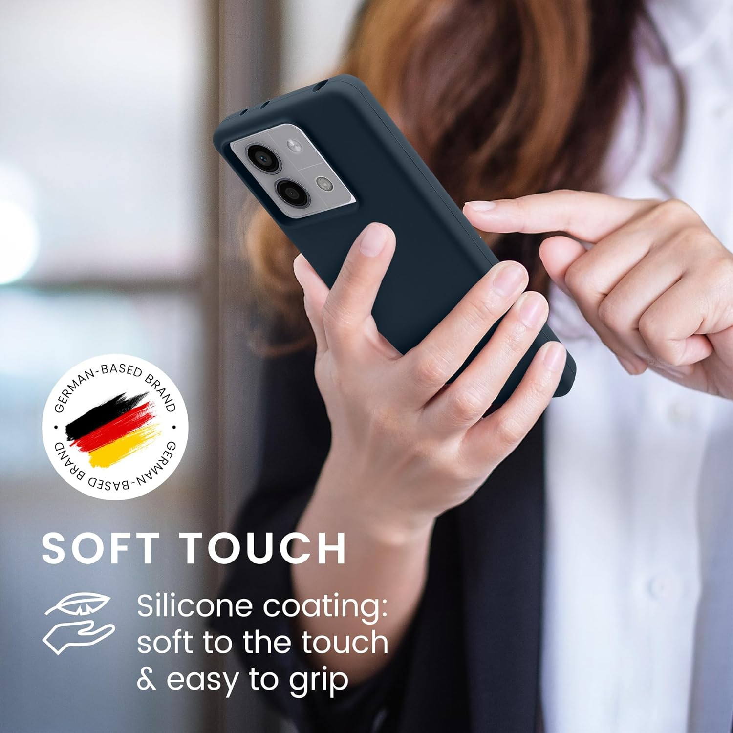 KW Xiaomi Redmi Note 13 5G Θήκη Σιλικόνης Rubberized TPU - Dark Slate