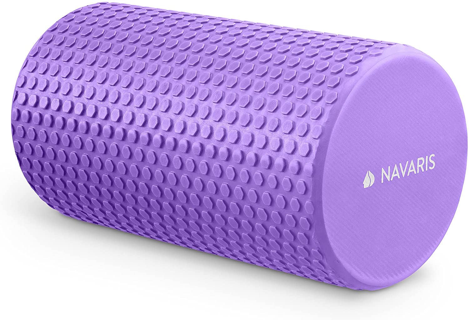 Navaris EVA Foam Roller for Exercise, Pilates, Yoga, Stretching, Muscle Massage - Κύλινδρος Γυμναστικής - 30cm - Purple - 45381.38.2