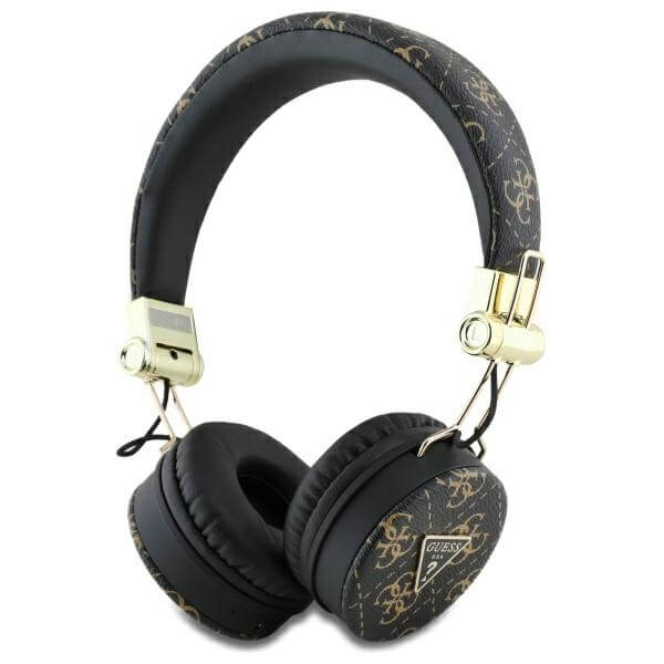 Guess Over-Ear 4G Triangle Round Shape - Ασύρματα Bluetooth Ακουστικά - Black