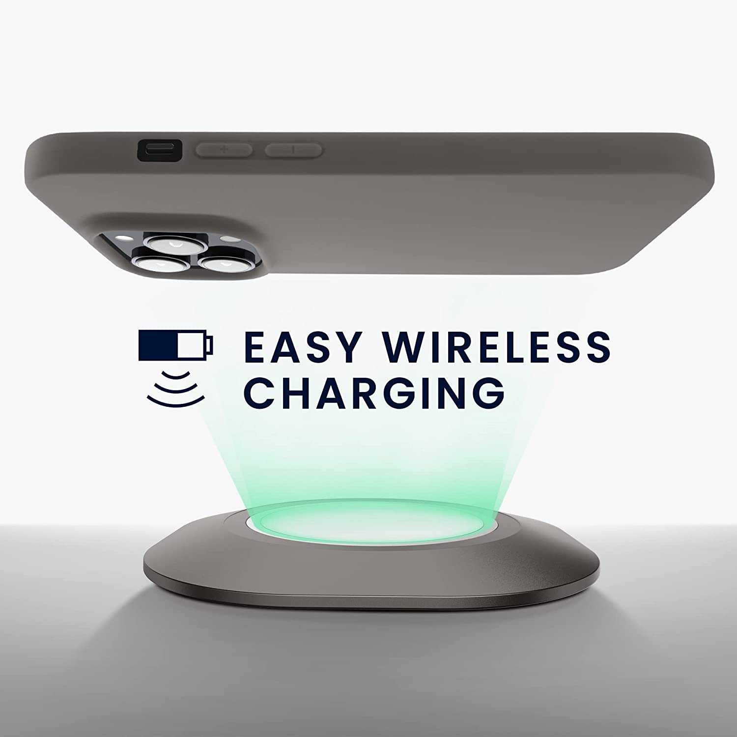 KW iPhone 14 Pro Λεπτή Θήκη Σιλικόνης TPU - Stone Dust - 59077.155