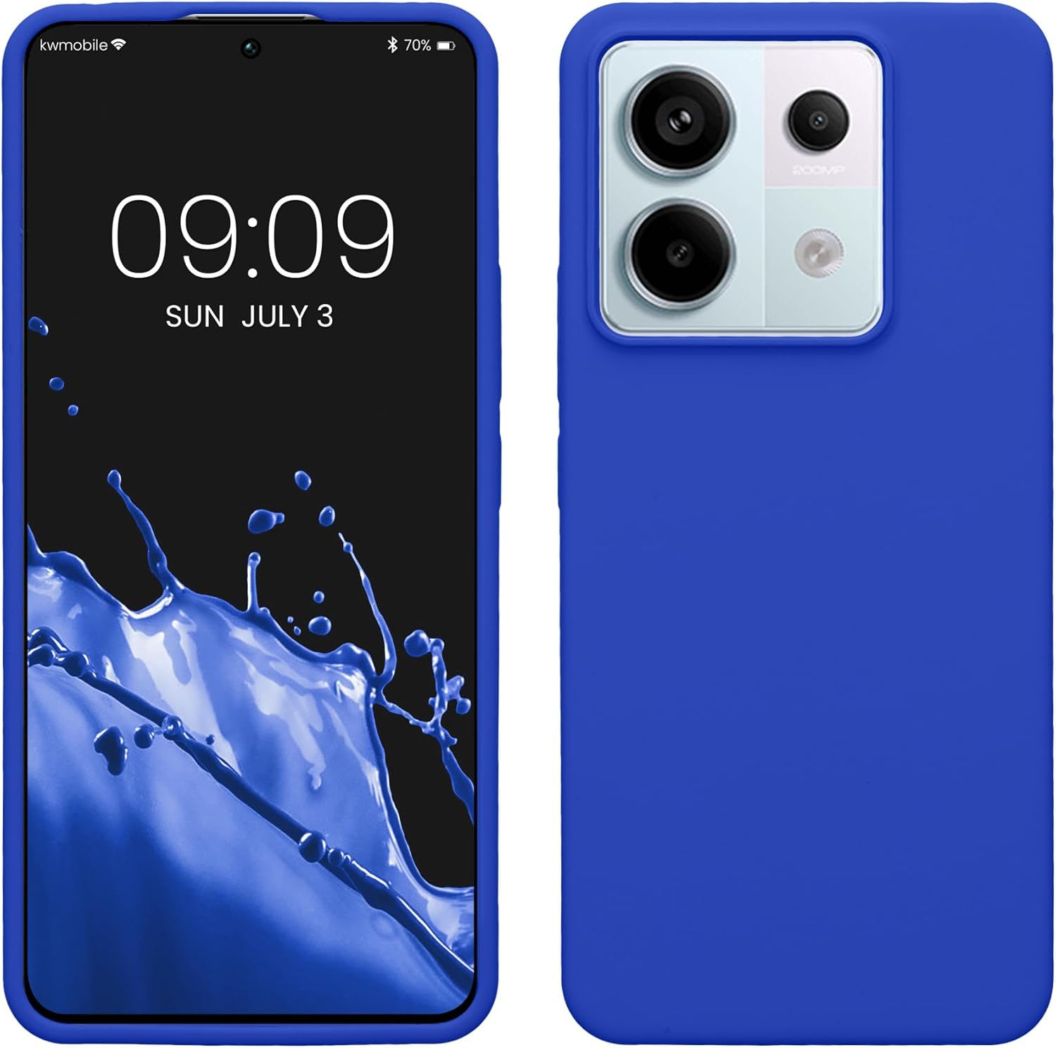 KW Xiaomi Redmi Note 13 Pro 5G / Poco X6 5G Θήκη Σιλικόνης Rubberized TPU - Baltic Blue