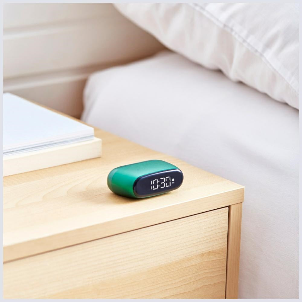 Lexon Μίνι Επιτραπέζιο Ξυπνητήρι με Οθόνη LCD - Minut - Dark Green