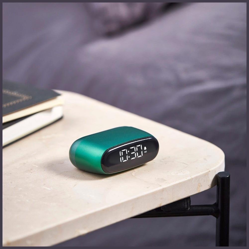 Lexon Μίνι Επιτραπέζιο Ξυπνητήρι με Οθόνη LCD - Minut - Dark Green