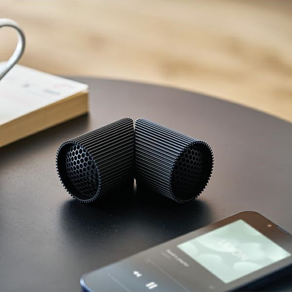 Lexon Σετ με 2 Μαγνητικά Φορητά Ηχεία Bluetooth - Ray Speaker - Black
