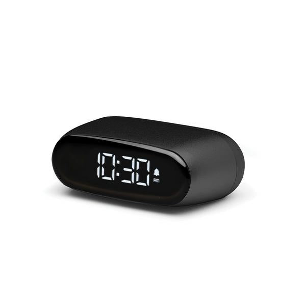 Lexon Μίνι Επιτραπέζιο Ξυπνητήρι με Οθόνη LCD - Minut - Black
