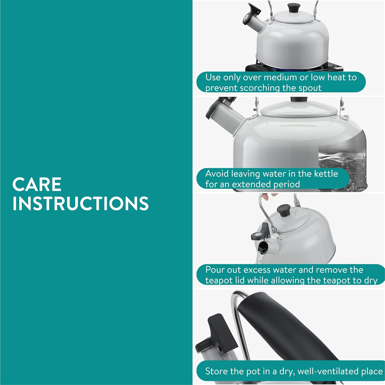 Navaris Βραστήρας Σφυρίγματος από Ανοξείδωτο Ατσάλι - 2.8 L - Grey - 61696.02