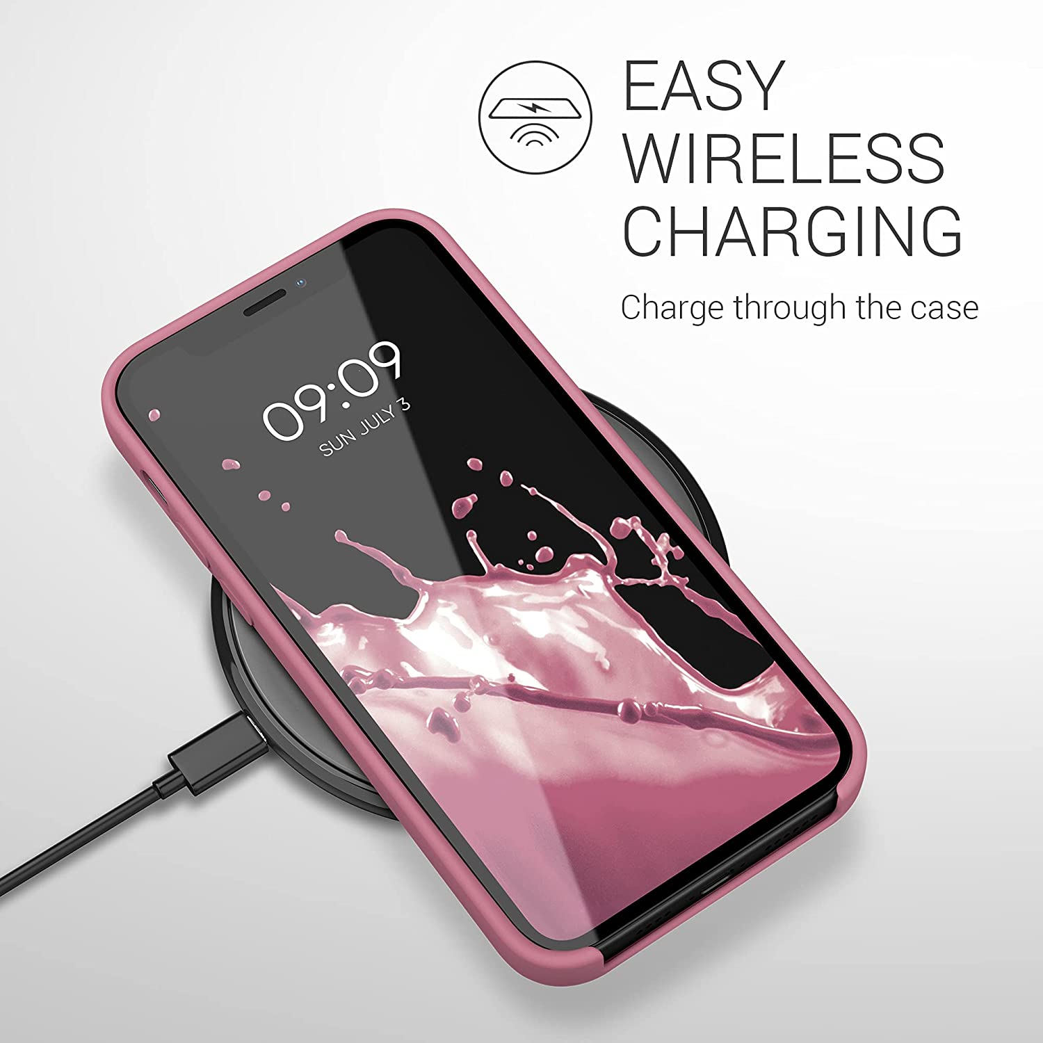 KW iPhone 12 Pro Max Θήκη Σιλικόνης Rubber TPU - Deep Rusty Rose - 52644.167