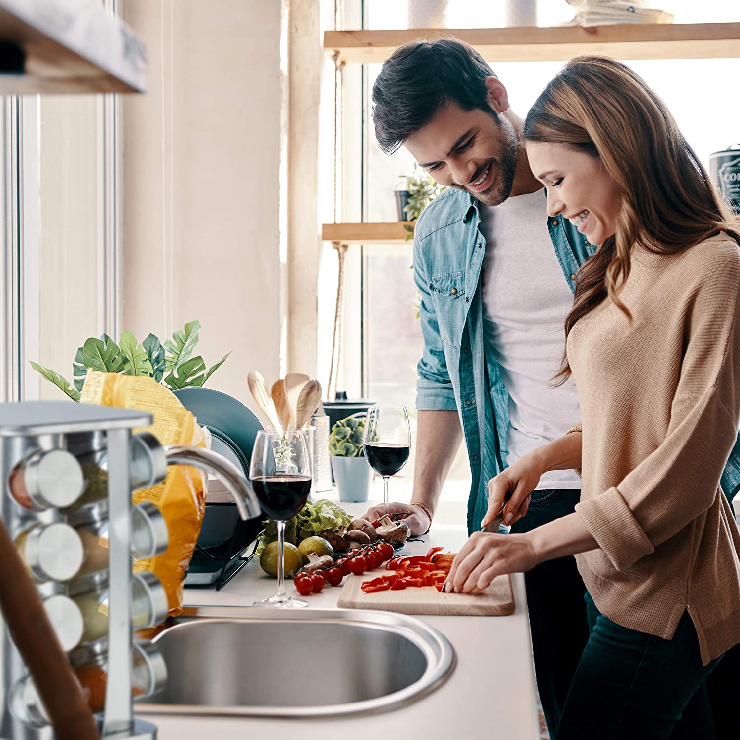 Relaxdays Καρουζέλ Μπαχαρικών με 16 Δοχεία - Silver - 4052025264598