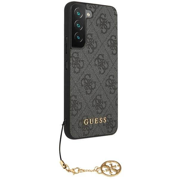 Guess Samsung Galaxy S23+ - 4G Charms Collection Θήκη με Επένδυση Συνθετικού Δέρματος - Grey - GUHCS23MGF4GGR