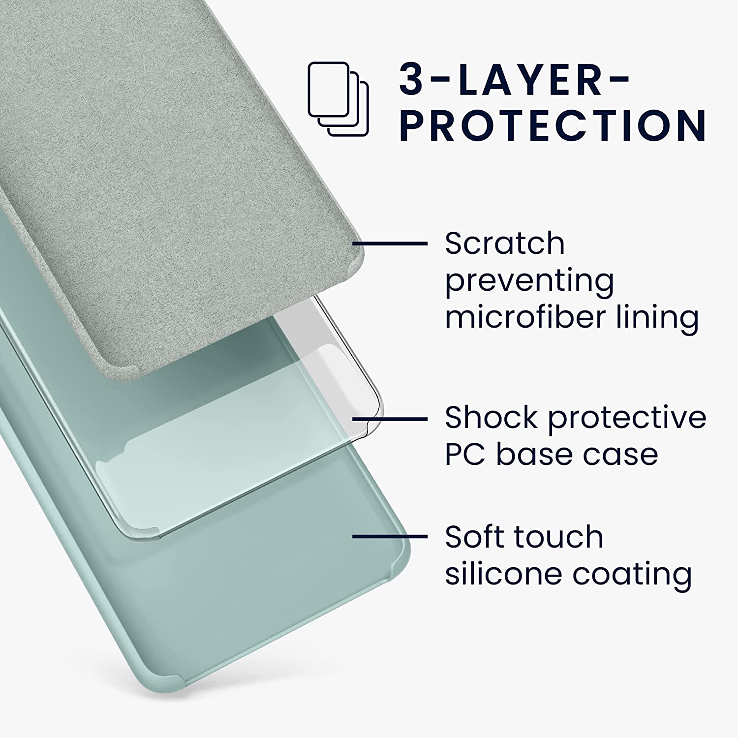 KW Xiaomi Redmi 10C Θήκη Σιλικόνης Rubberized TPU - Mint Green - 59230.71