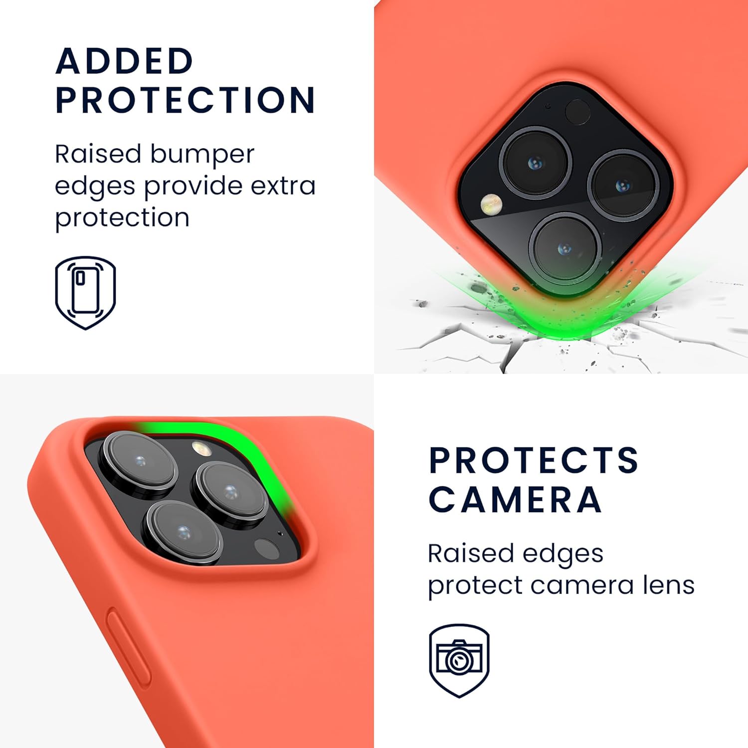 KW iPhone 14 Pro Max Θήκη Σιλικόνης Rubberized TPU - Luminous Coral