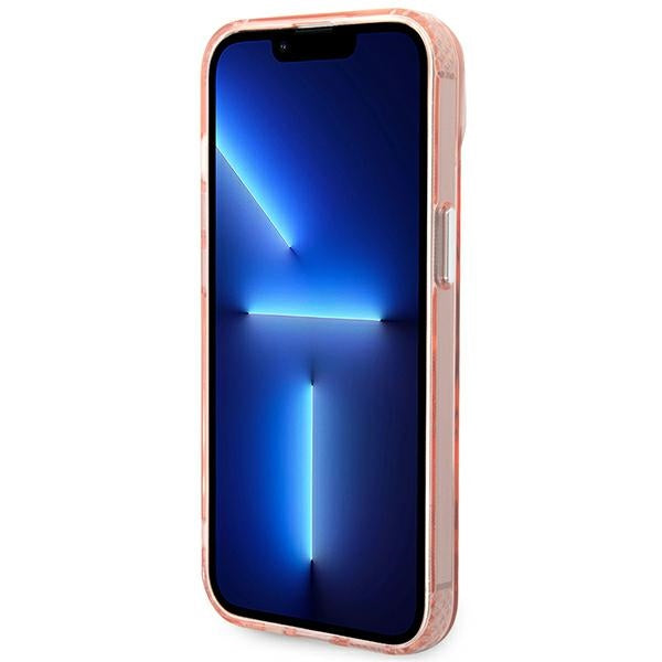 Karl Lagerfeld iPhone 14 Plus - Karl and Choupette Aluminium Magsafe Σκληρή Θήκη με Πλαίσιο Σιλικόνης και MagSafe - Pink - KLHMP14MHKCP