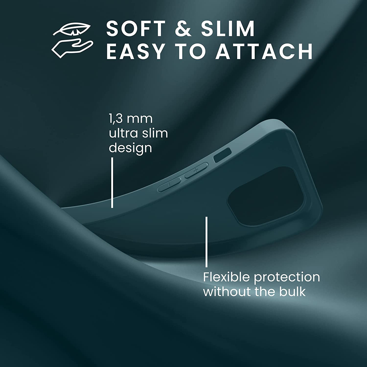 KW iPhone 14 Pro Max Λεπτή Θήκη Σιλικόνης TPU - Teal Matte - 59078.57