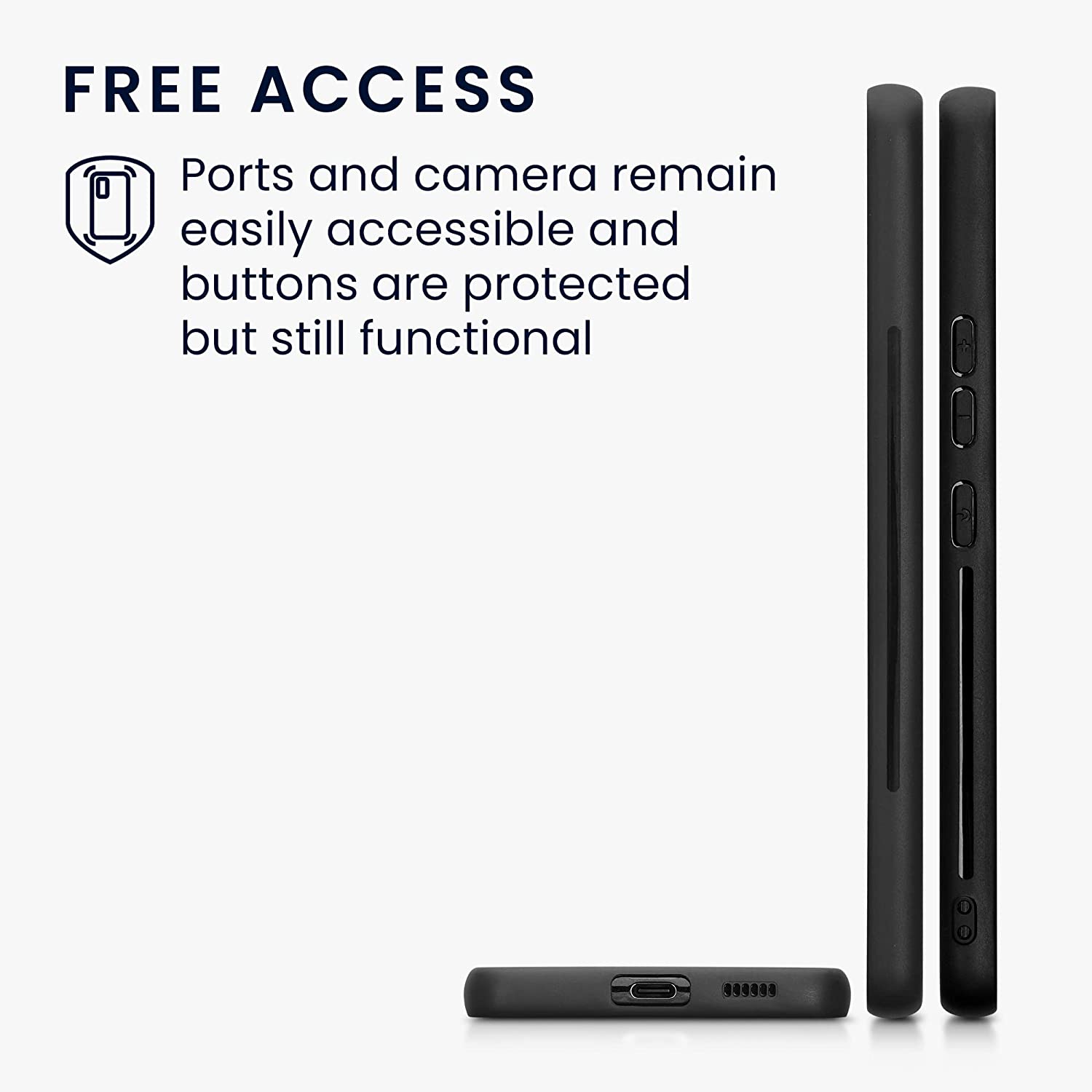 KW Samsung Galaxy A53 5G Θήκη από Φυσικό Ξύλο και Carbon - Dark Brown / Black - 58673.01