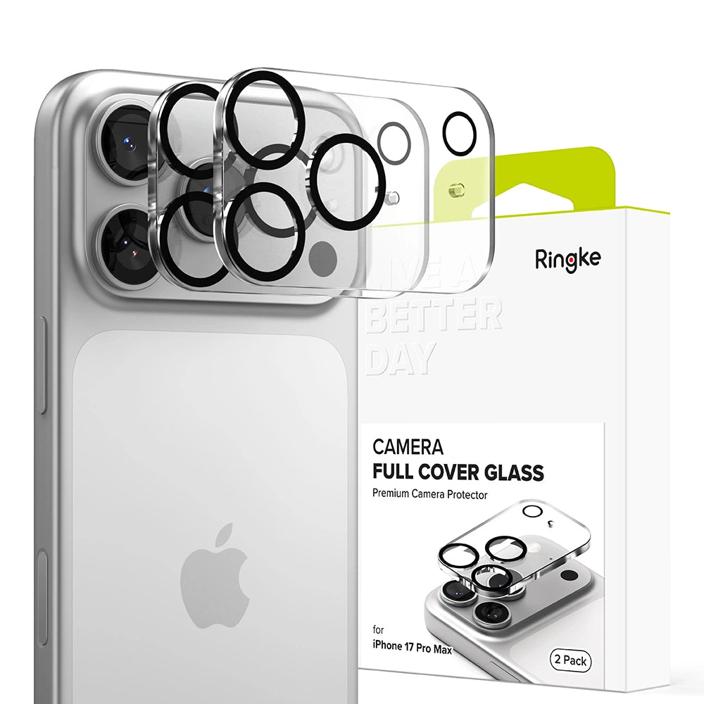Ringke iPhone 17 Pro Max - Camera Full Cover - Αντιχαρακτικό Γυαλί για την Κάμερα - 2 Τεμάχια - Black