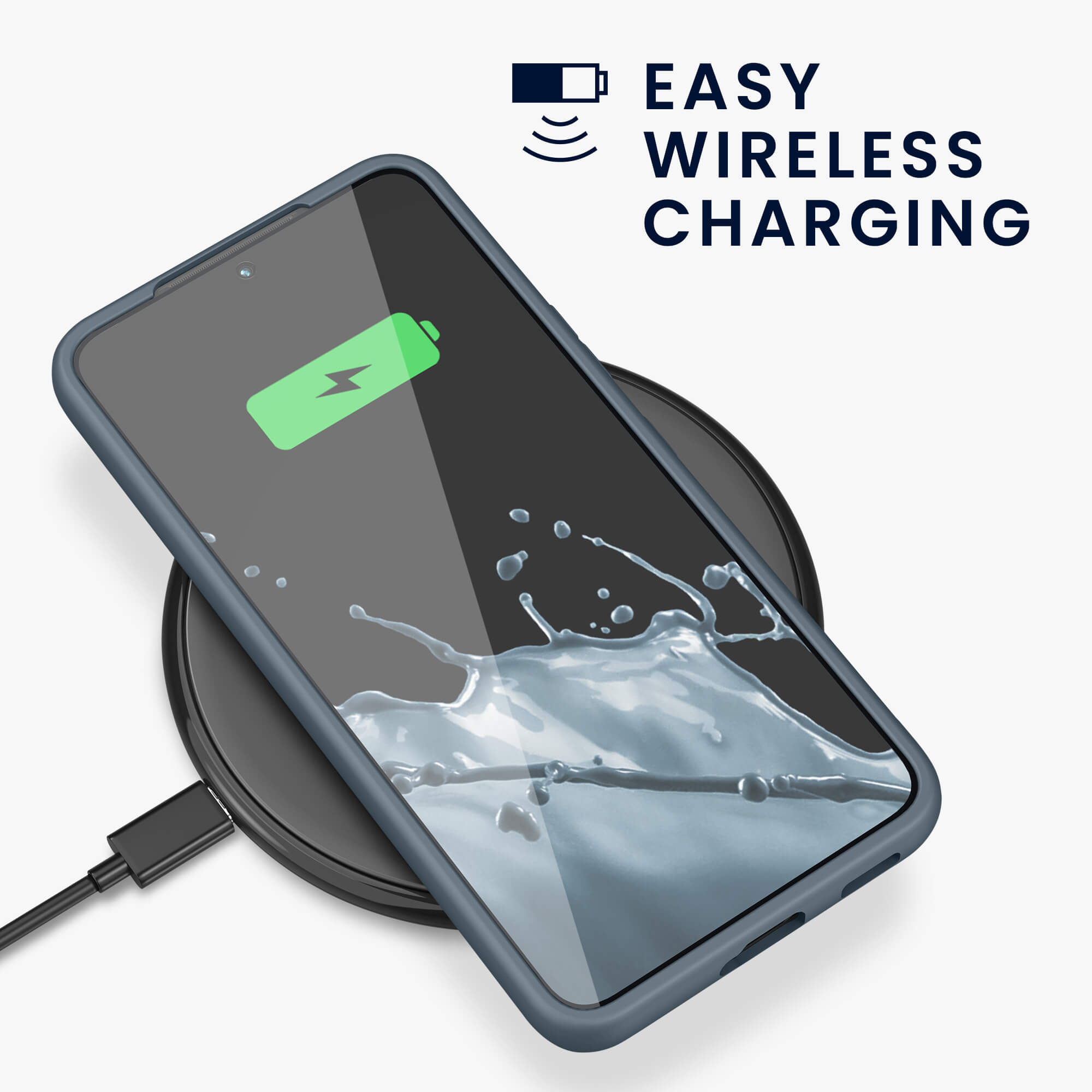 KW Samsung Galaxy S22 Θήκη Σιλικόνης TPU - Slate Grey - 56758.202