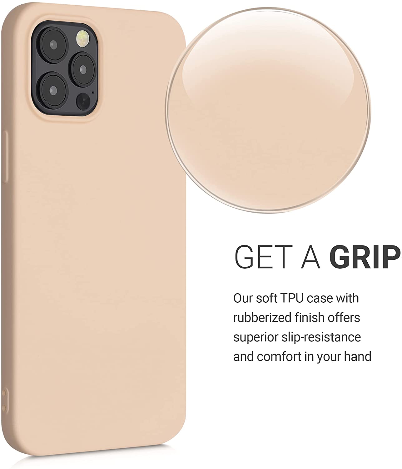 KW iPhone 12 Pro Max Θήκη Σιλικόνης Rubberized TPU - Mother of Pearl - 52714.154