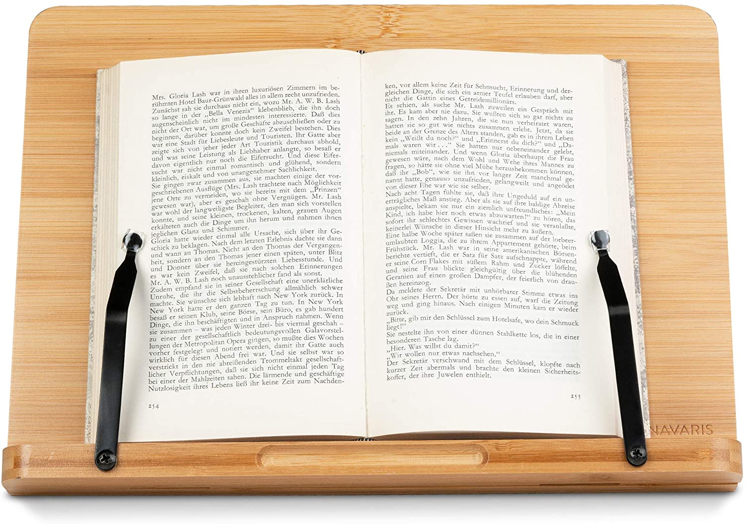 Navaris Βάση Στήριξης Βιβλίων και Τάμπλετ - Brown - 52801.2