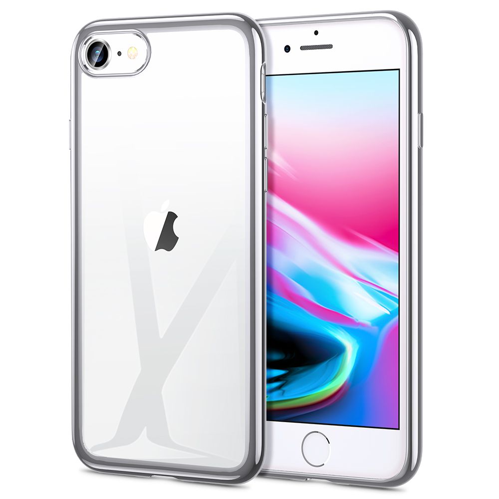 ESR iPhone SE 2022 / SE 2020 / 7 / 8 Essential Crown Series Θήκη Σιλικόνης TPU - Διάφανη - Silver