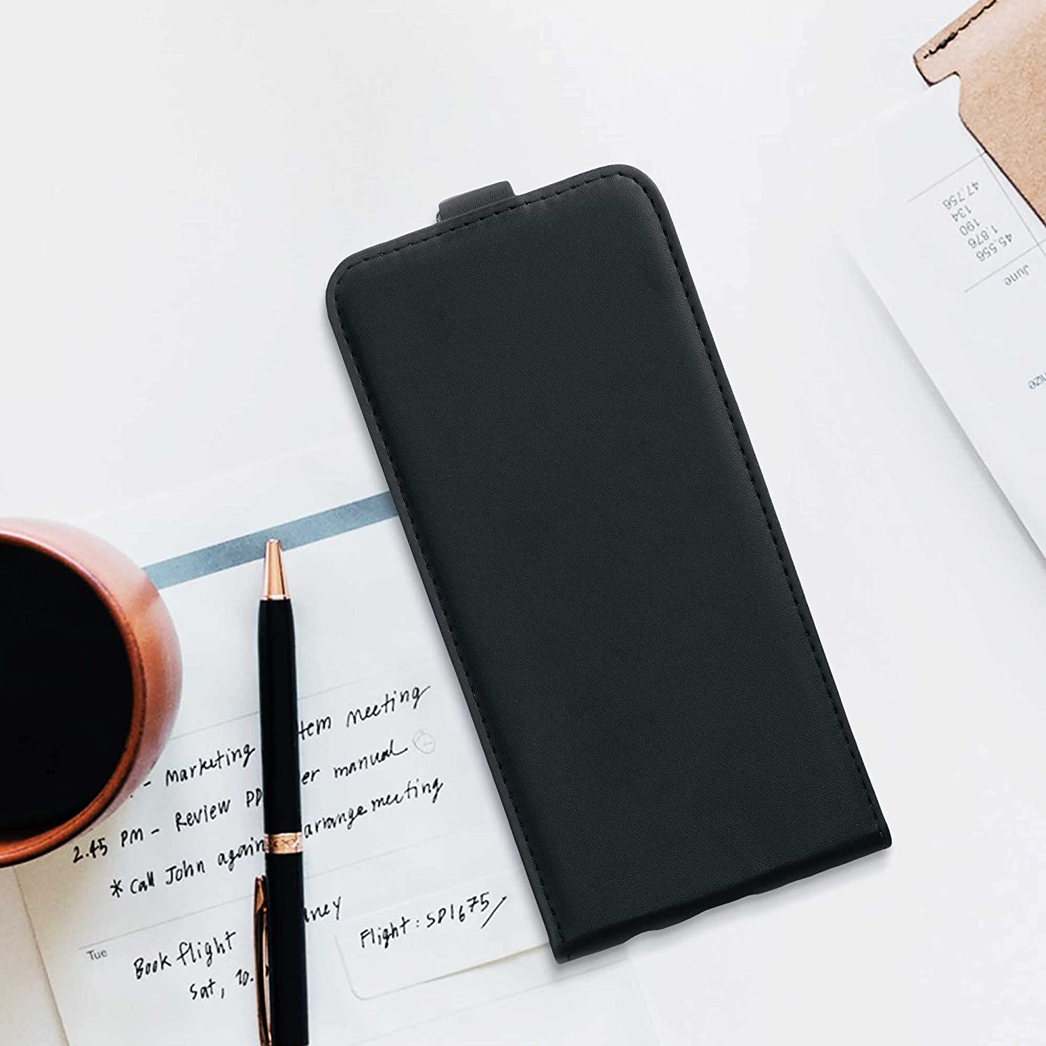 KW Samsung Galaxy A13 4G Θήκη Δερματίνη Flip - Black - 58616.01