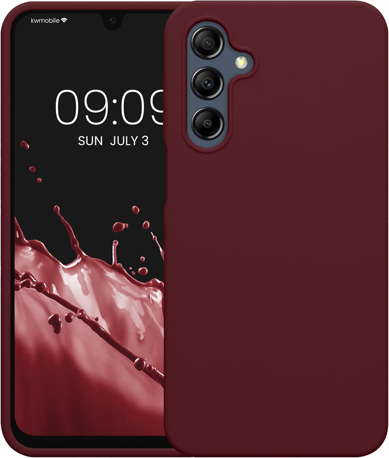 KW Samsung Galaxy A16 4G / A16 5G Θήκη Σιλικόνης Rubberized TPU - Bordeaux Purple