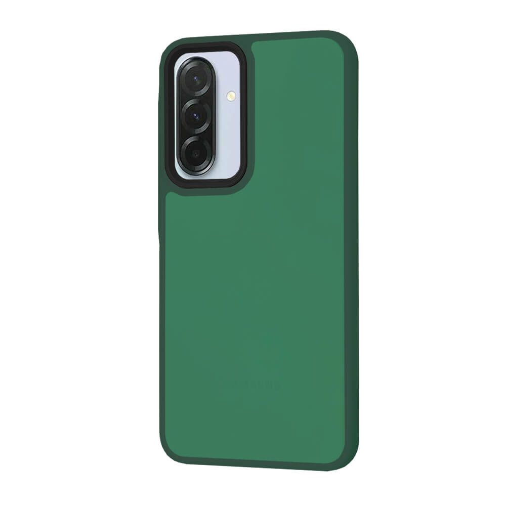 Techsuit Samsung Galaxy A36 5G - HaloFrost Series - Σκληρή Θήκη με Πλαίσιο Σιλικόνης - Midnight Green
