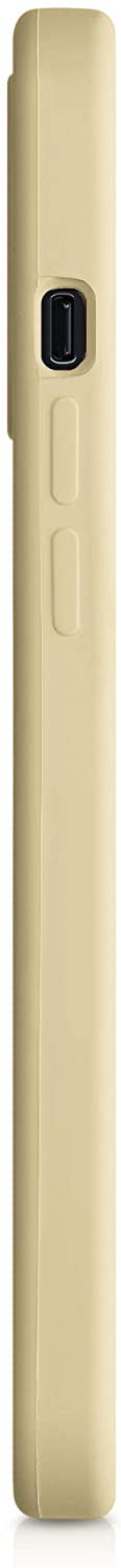 KW iPhone 12 Pro Max Θήκη Σιλικόνης Rubber TPU - Light yellow - 52644.158