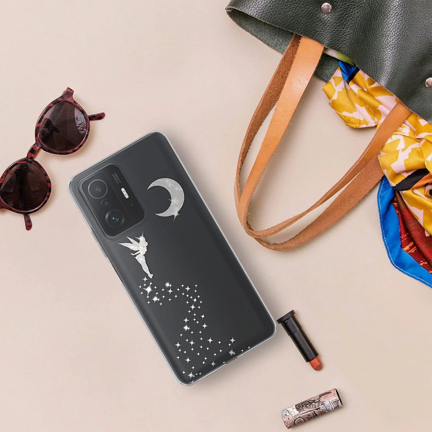 KW Xiaomi 11T / 11T Pro Θήκη Σιλικόνης TPU - Design Fairy Glitter - Silver / Διάφανη - 57086.04