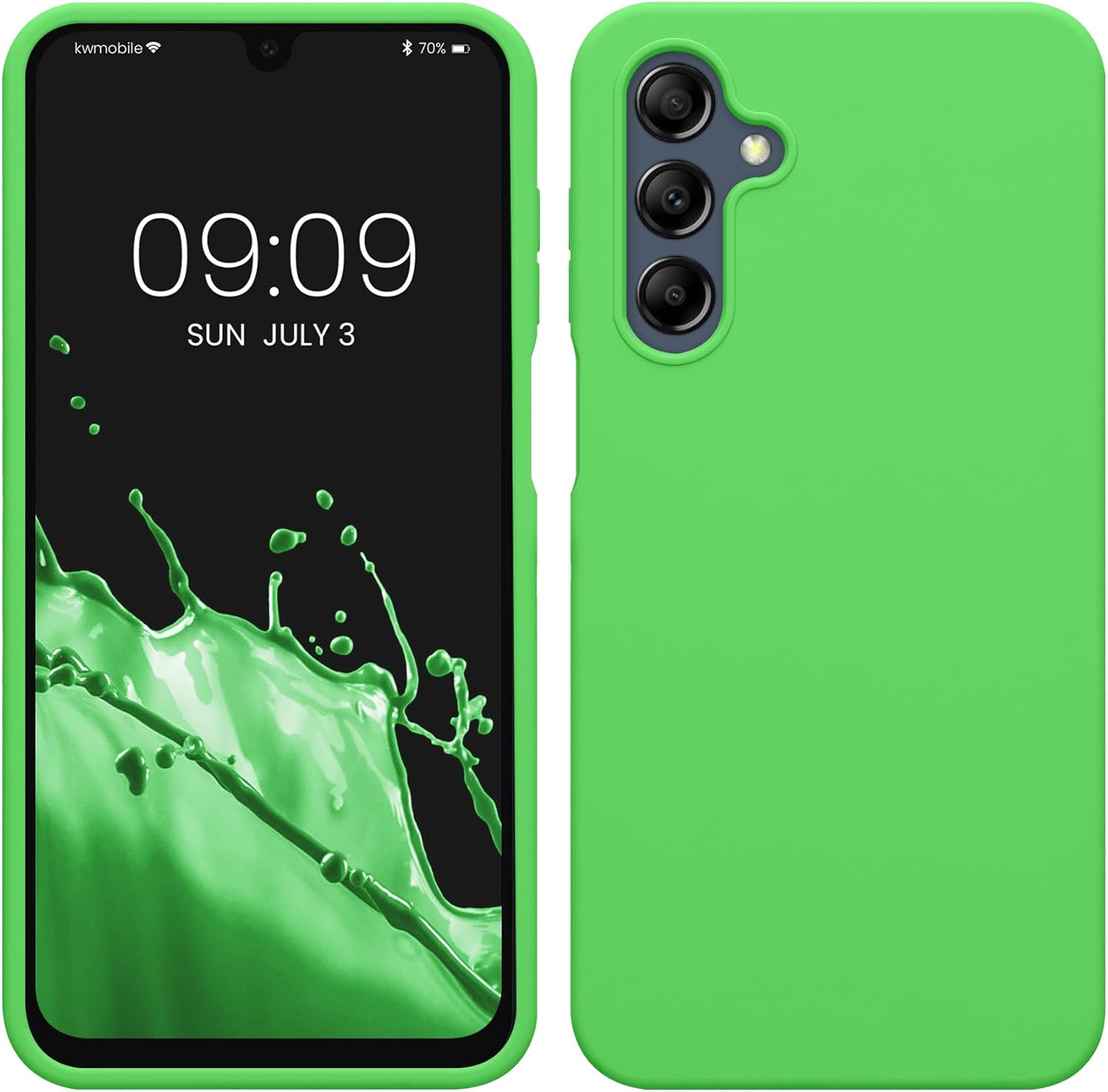 KW Samsung Galaxy A16 4G / A16 5G Θήκη Σιλικόνης Rubberized TPU - Lime Green