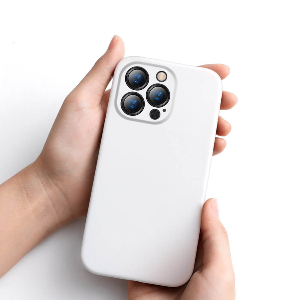 Baseus iPhone 13 Pro Liquid Gel Θήκη Σιλικόνης Rubber - White - ARYT000402