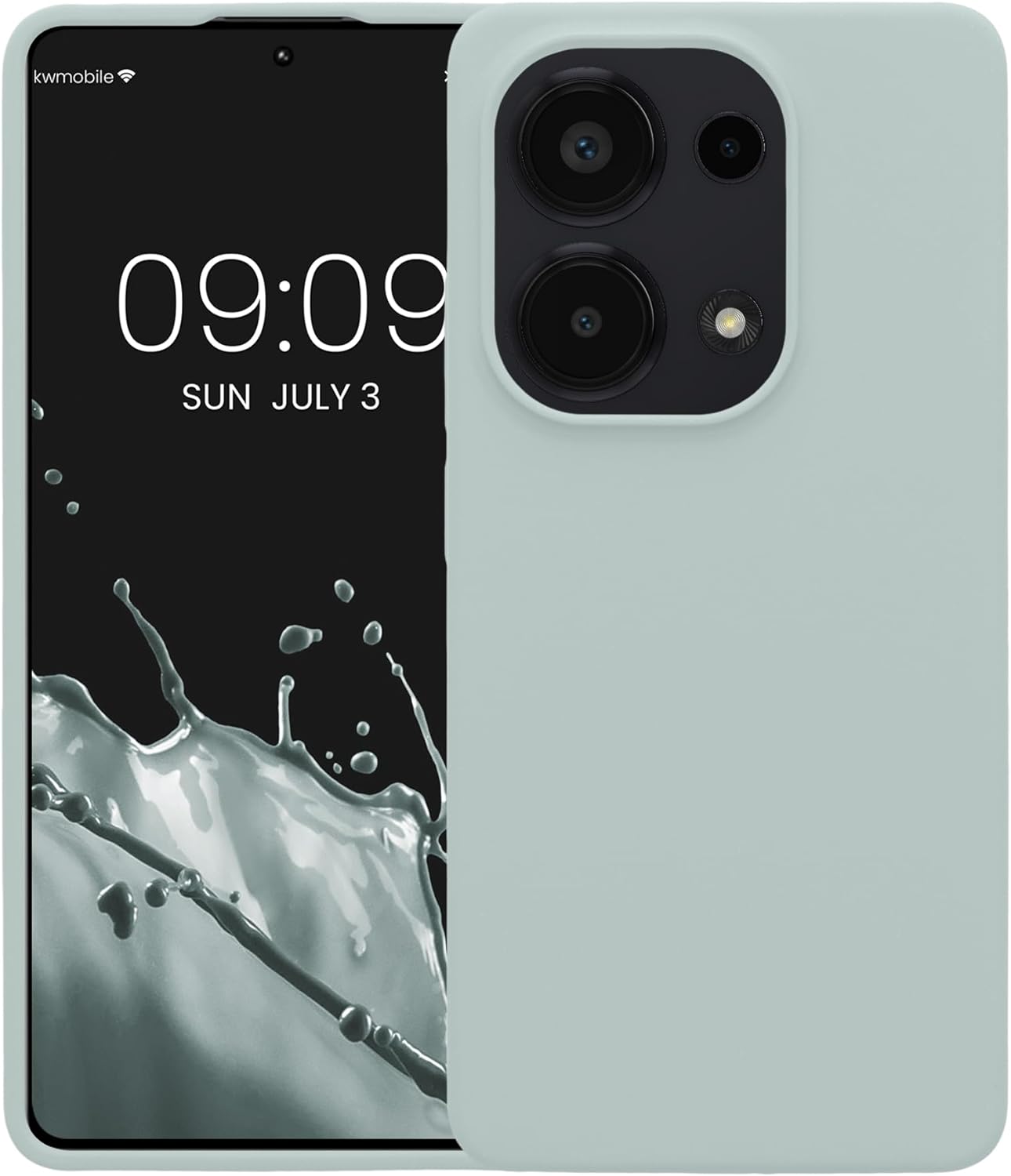 KW Xiaomi Redmi Note 13 Pro 4G Θήκη Σιλικόνης Rubberized TPU - Cool Mint