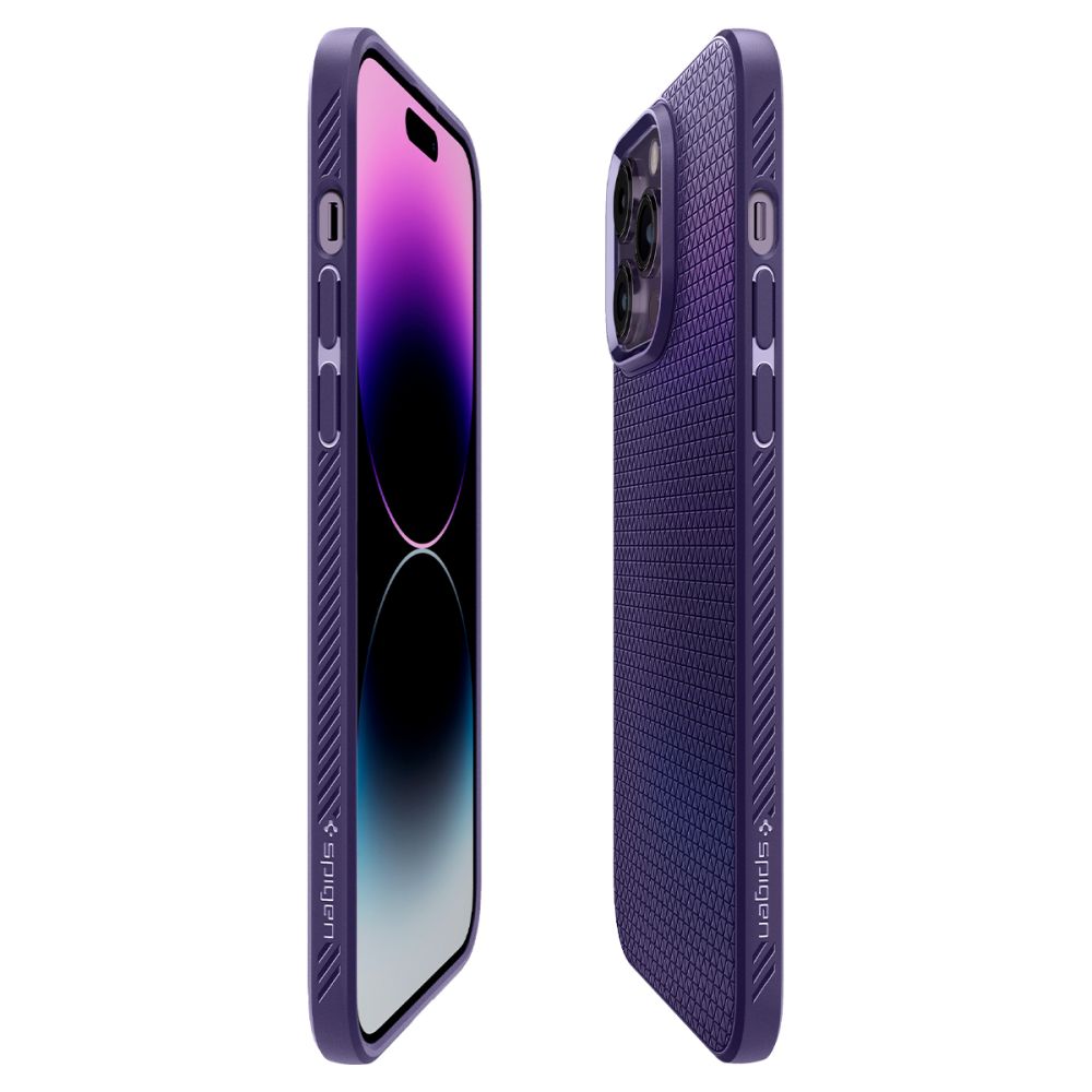 Spigen iPhone 14 Pro Liquid Air Θήκη Σιλικόνης - Deep Purple