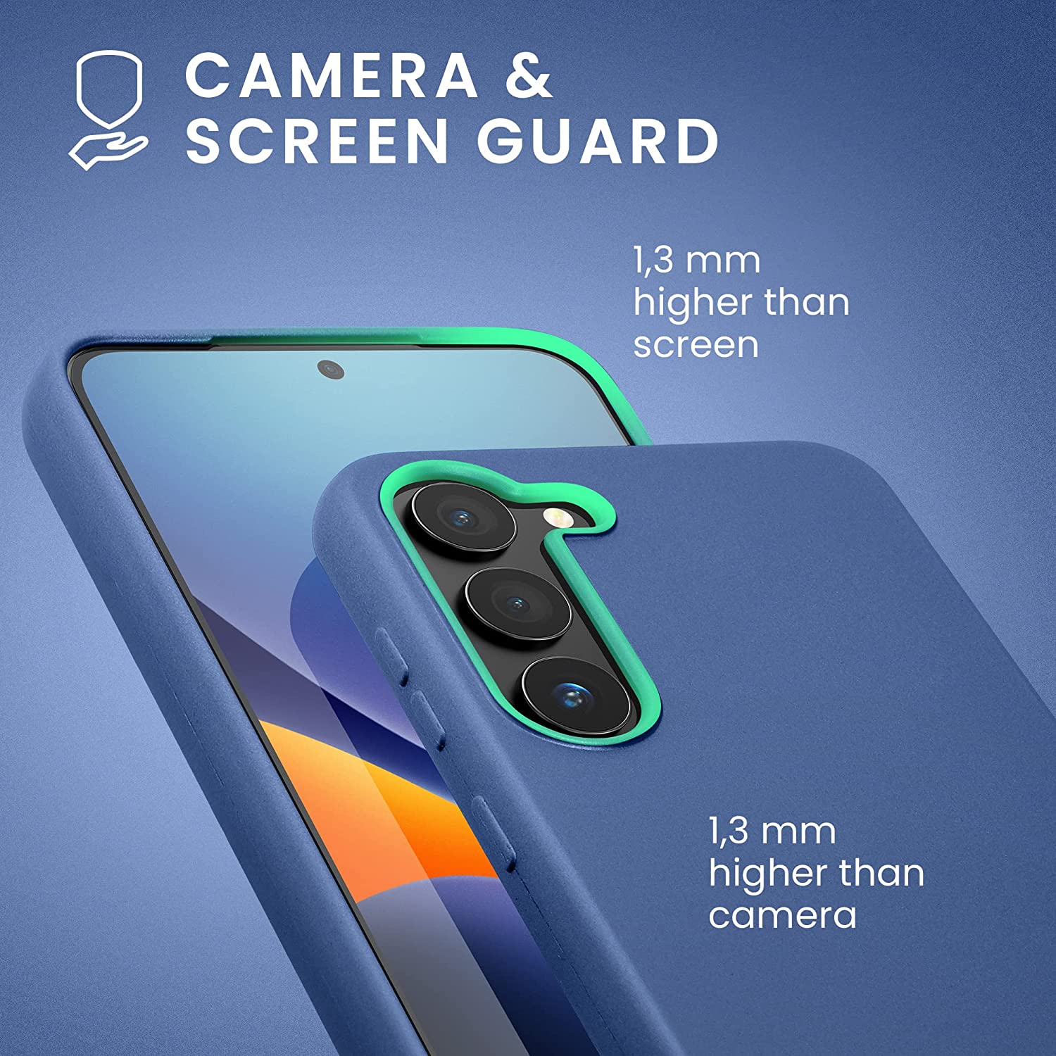 KW Samsung Galaxy S23+ Θήκη Σιλικόνης TPU - Metallic Blue - 60313.64