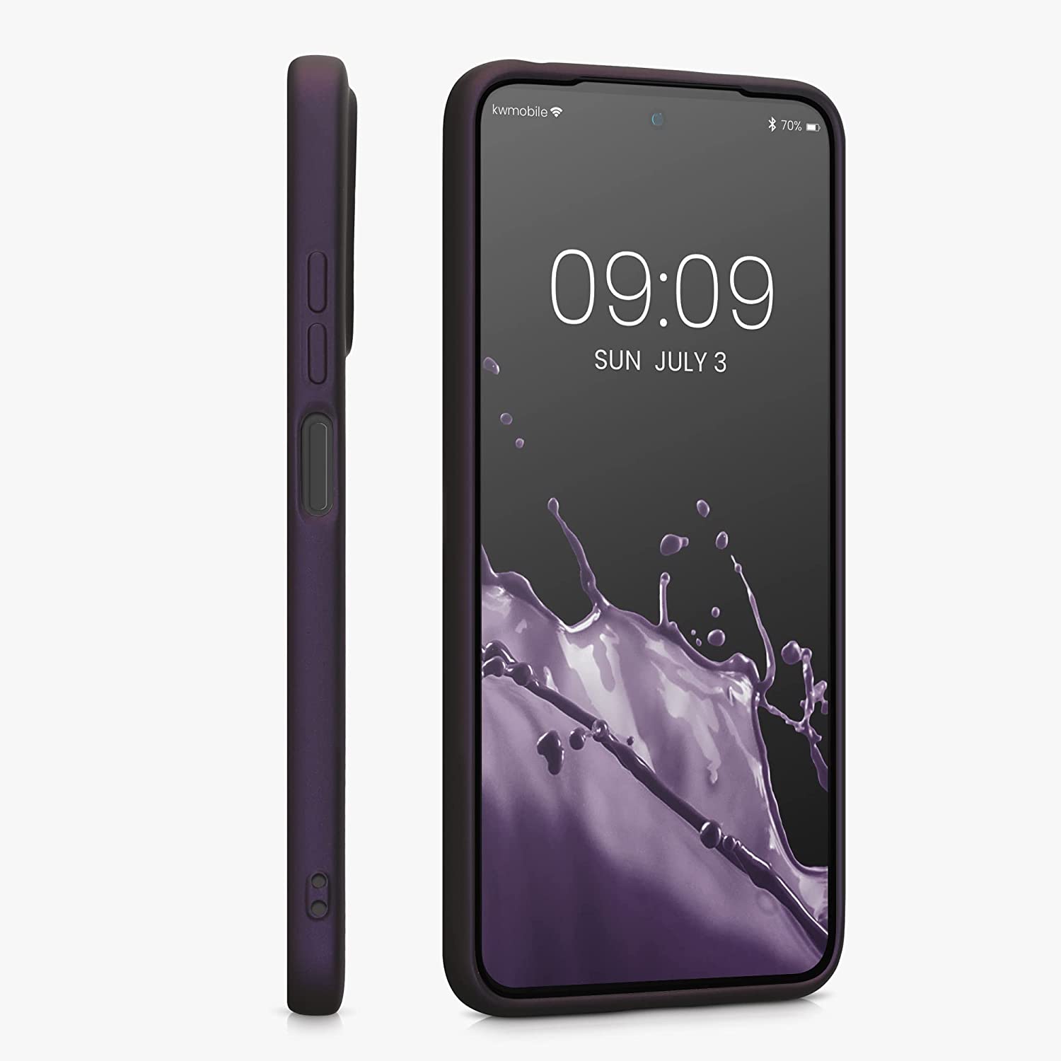 KW Xiaomi Redmi Note 11 / Redmi Note 11S Θήκη Σιλικόνης TPU - Metallic Blackberry - 58651.115