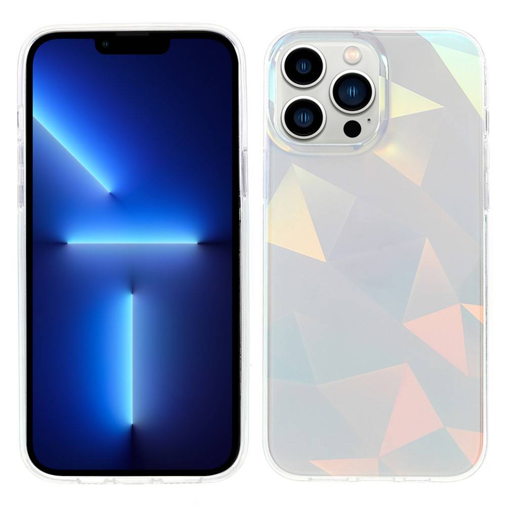 Kingxbar iPhone 13 Pro Streamer Series Σκληρή Θήκη με Πλαίσιο Σιλικόνης - Lattice Pattern - Multicolor