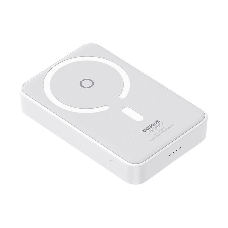 Baseus MagPro Magnetic PPCXZ05 - Ασύρματο MagSafe PowerBank 5000mAh 20W με Καλώδιο Type-C to Type-C - White