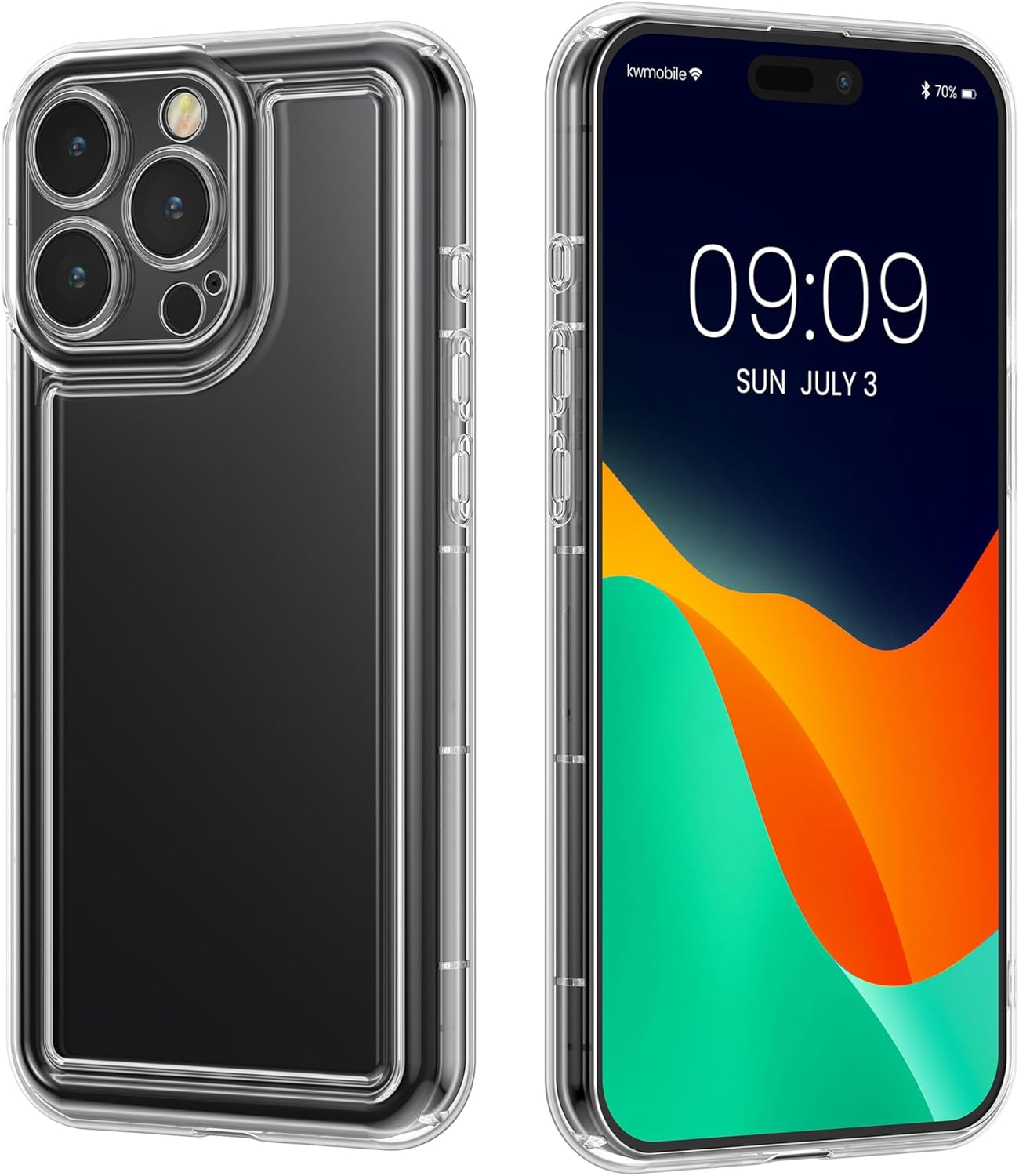 KW iPhone 15 Pro Max Air Cushion Θήκη Σιλικόνης TPU - Διάφανη