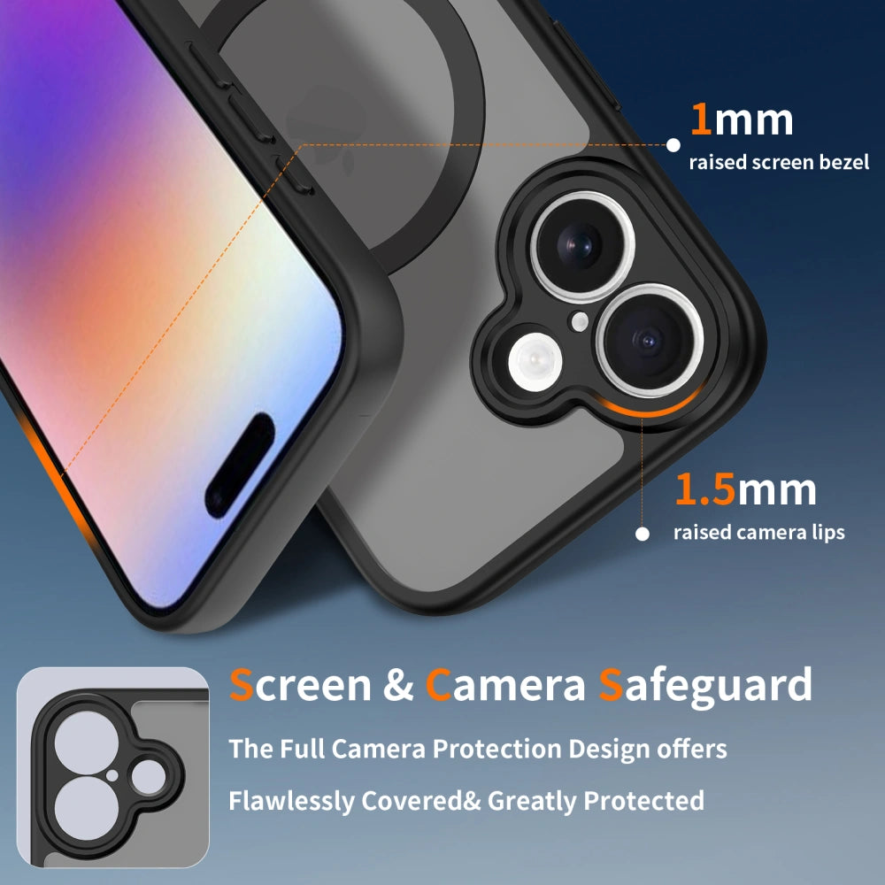 Tech-Protect iPhone 17 BasicMag - Σκληρή Θήκη με Πλαίσιο Σιλικόνης και MagSafe - Matte Black