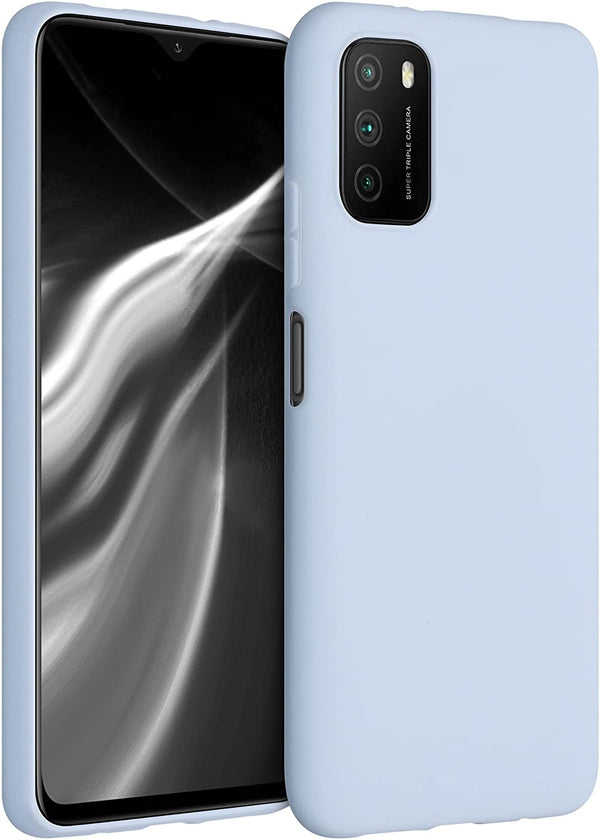 KW Xiaomi Poco M3 Θήκη Σιλικόνης TPU - Light Blue Matte - 53971.58