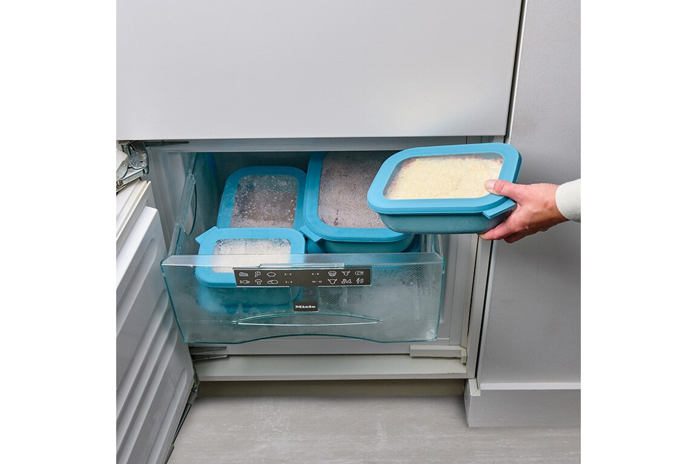 Mepal Cirqula Rectangular Σετ με 3 BPA Free Δοχεία Αποθήκευσης Φαγητού - 500 ml - 1000 ml - 2000 ml - Nordic Blue