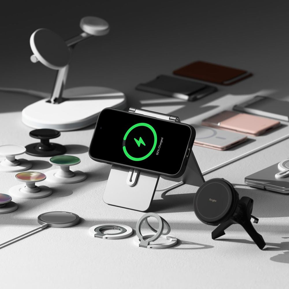 Ringke iPhone 16 Fusion X Magnetic MagSafe Σκληρή Θήκη με Πλαίσιο Σιλικόνης και MagSafe - Black