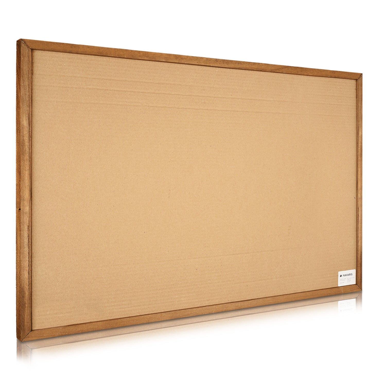 Navaris Cork Board Πίνακας Ανακοινώσεων από Φελλό - 70 x 50 cm - Design World Map - Brown - 44179
